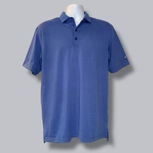 Callaway Opti-Dri Blue Stripe Golf Polo Shirt Men’s Small Performance Stretch